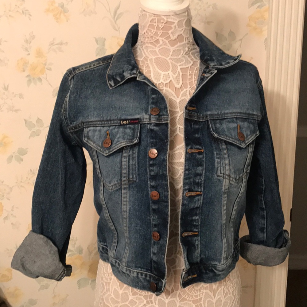 Lei cropped style jean jacket
